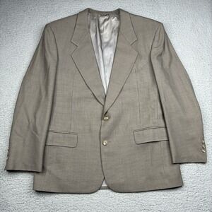 Christian Dior‎ Monsieur Men's 44R Tan Nailhead Sport Coat Blazer Union Made USA